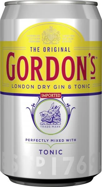 Gordon's London Dry Gin & Tonic (Einweg) 3 Gordon's London Dry Gin & Tonic (Einweg)